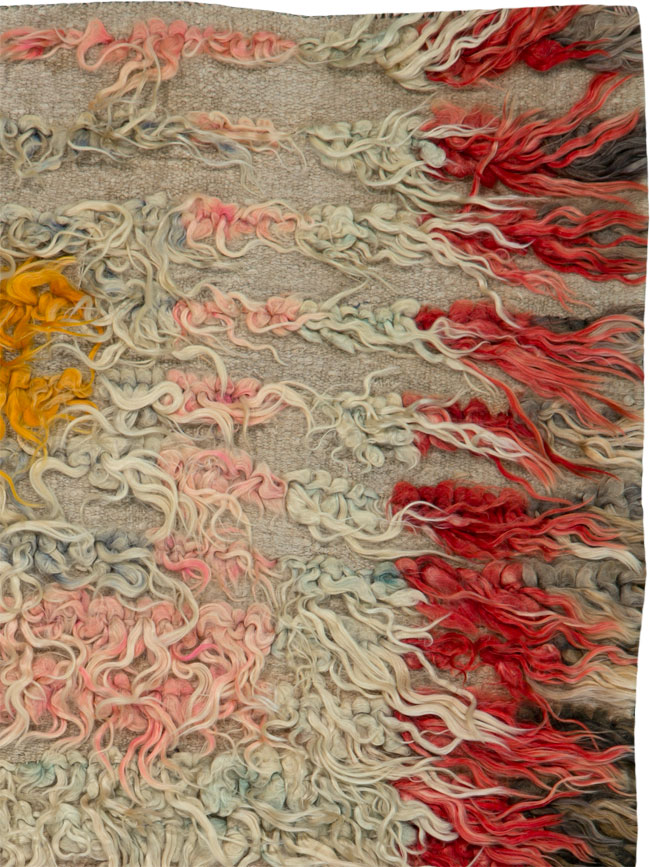 Vintage Turkish Tulu Square Rug, No.25151 - Gss