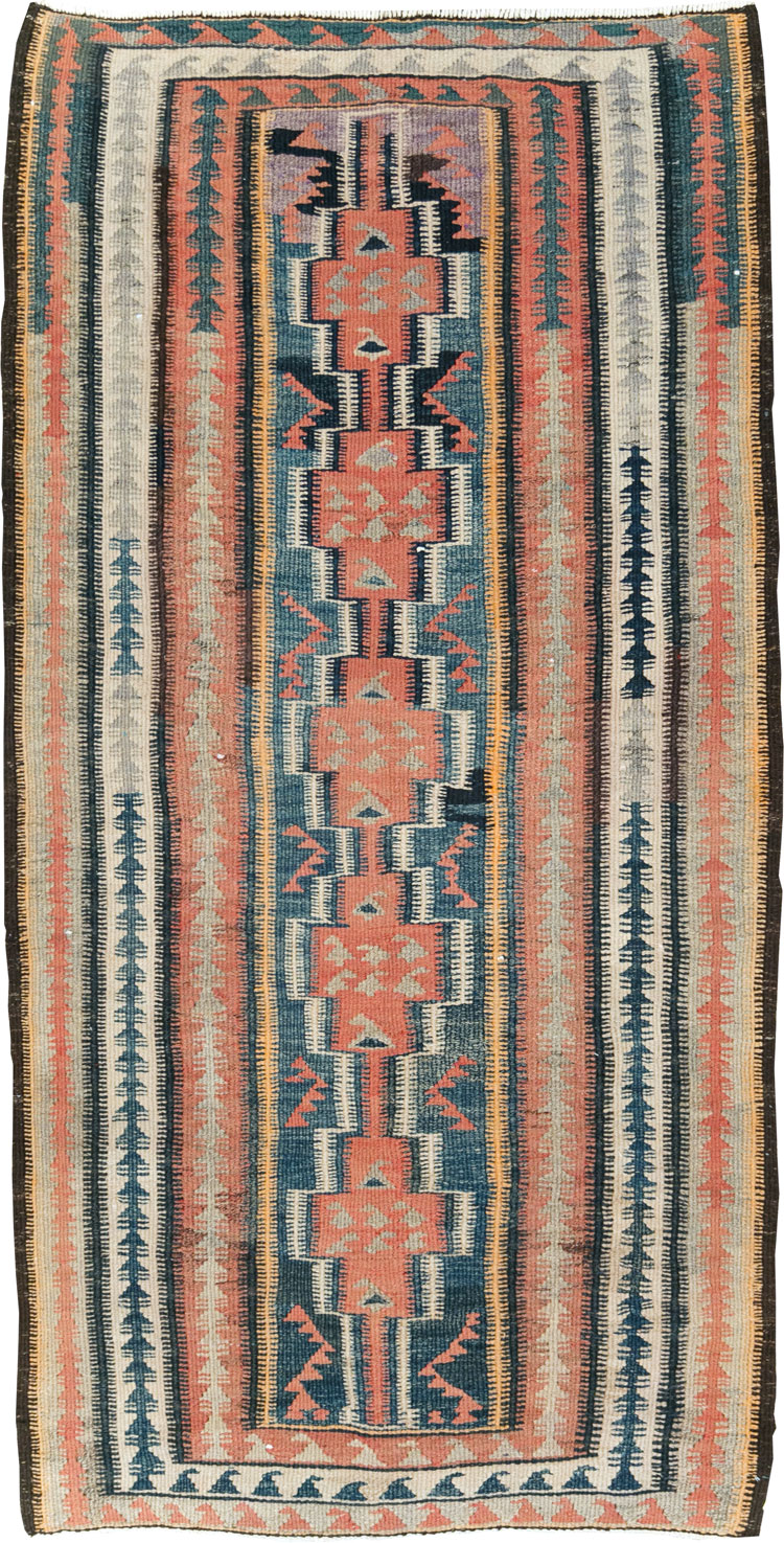Vintage Persian Flatweave Kilim, No.25152 - Gss