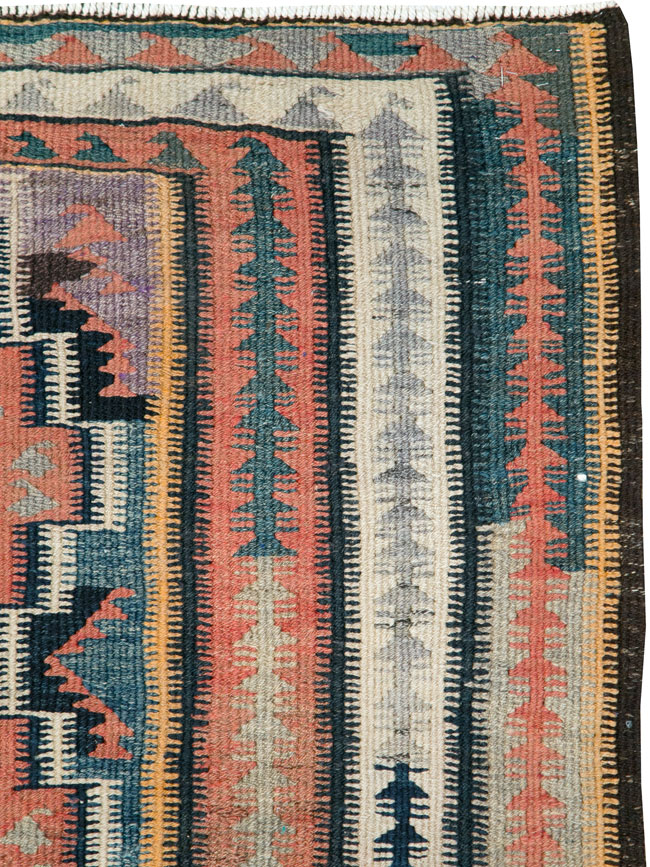 Vintage Persian Flatweave Kilim, No.25152 - Gss