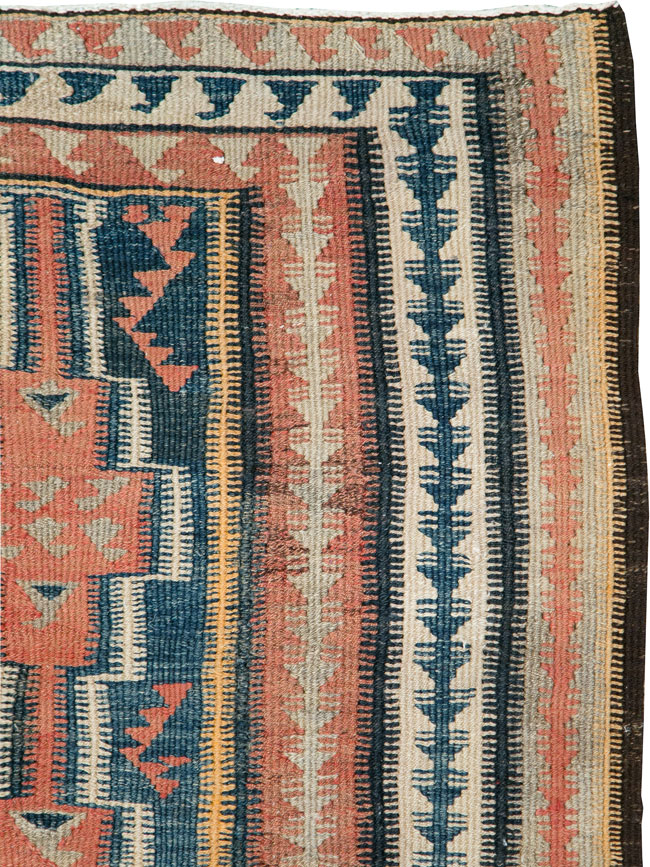 Vintage Persian Flatweave Kilim, No.25152 - Gss
