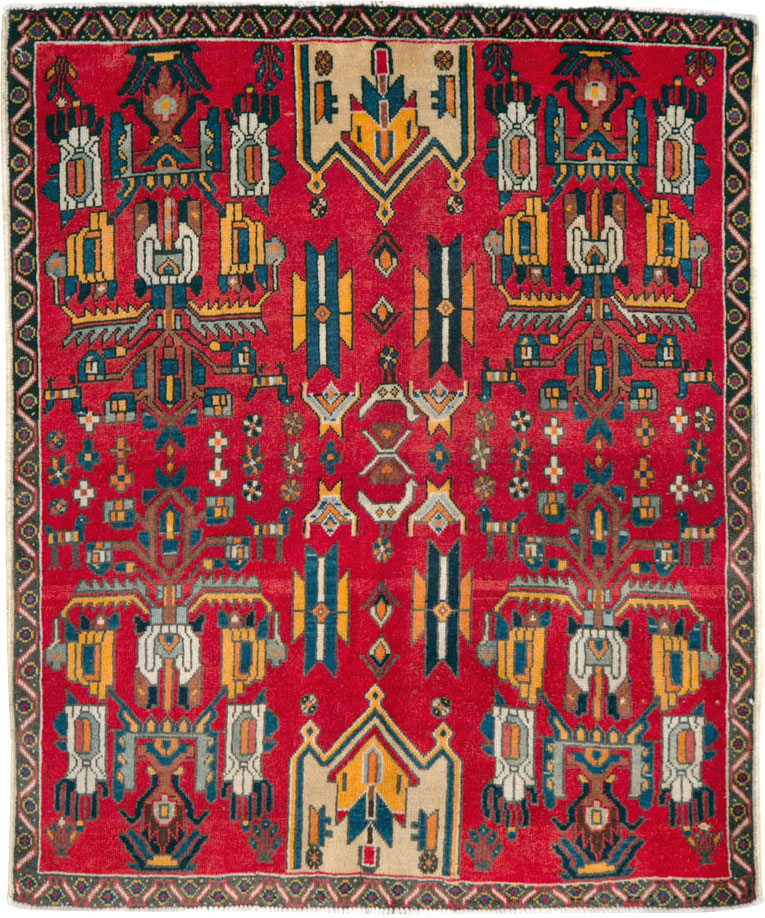 Vintage Persian Tabriz Carpet, No.25162 - Gss