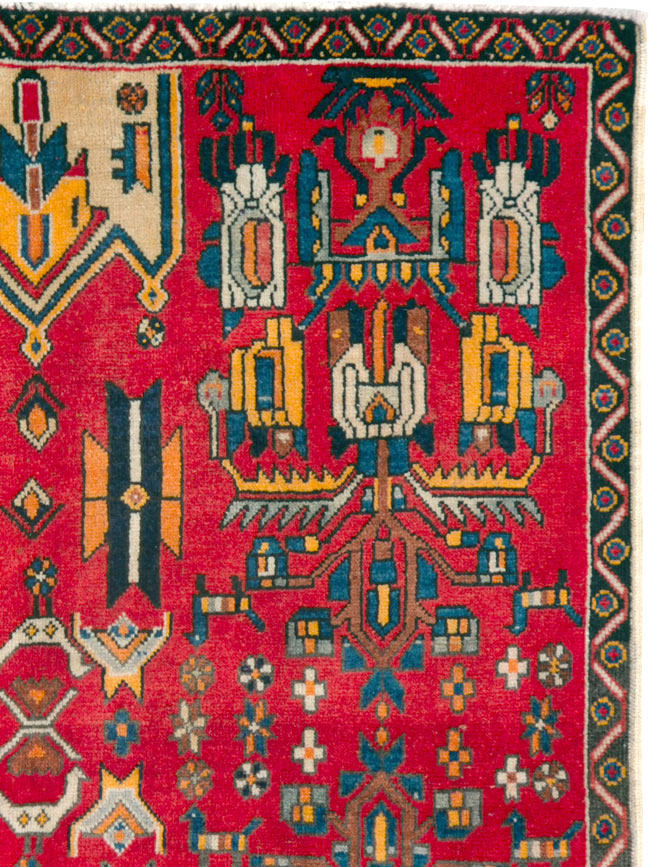 Vintage Persian Tabriz Carpet, No.25162 - Gss