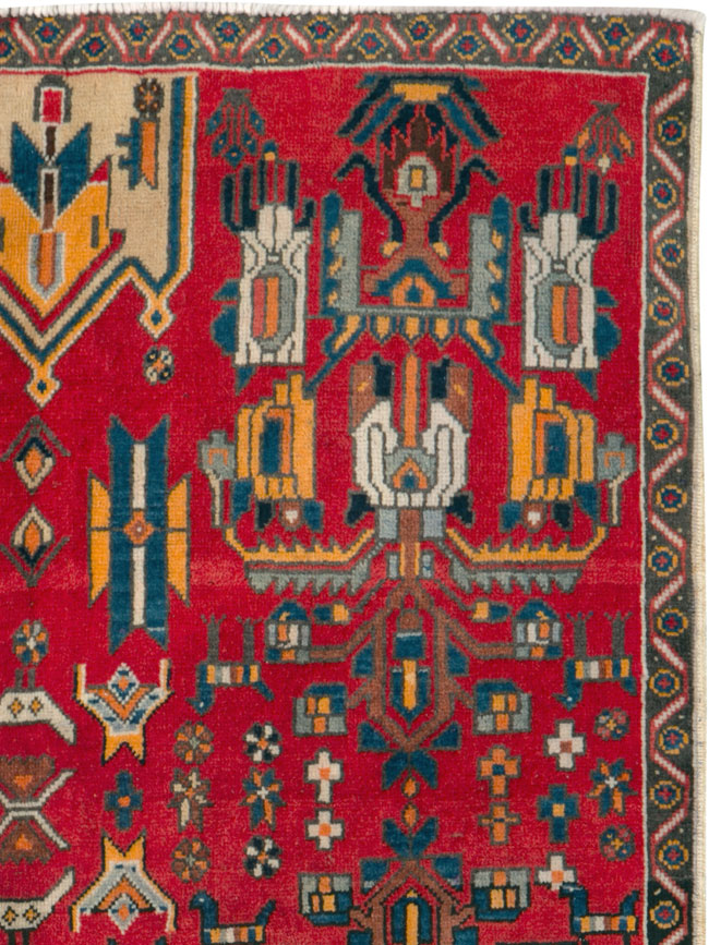 Vintage Persian Tabriz Carpet, No.25162 - Gss