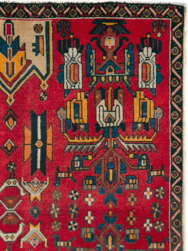 Vintage Persian Tabriz Carpet, No.25162 - Gss