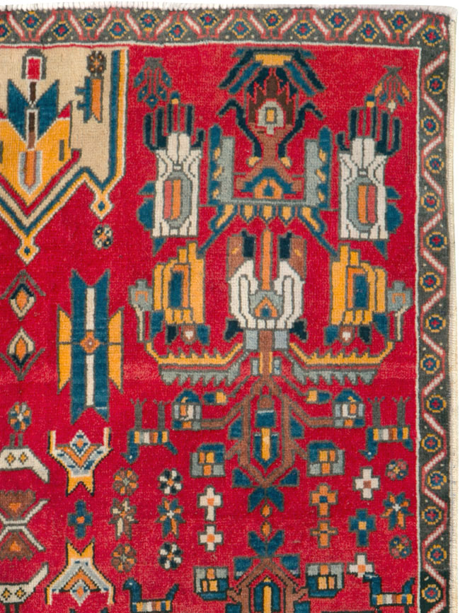 Vintage Persian Tabriz Carpet, No.25162 - Gss