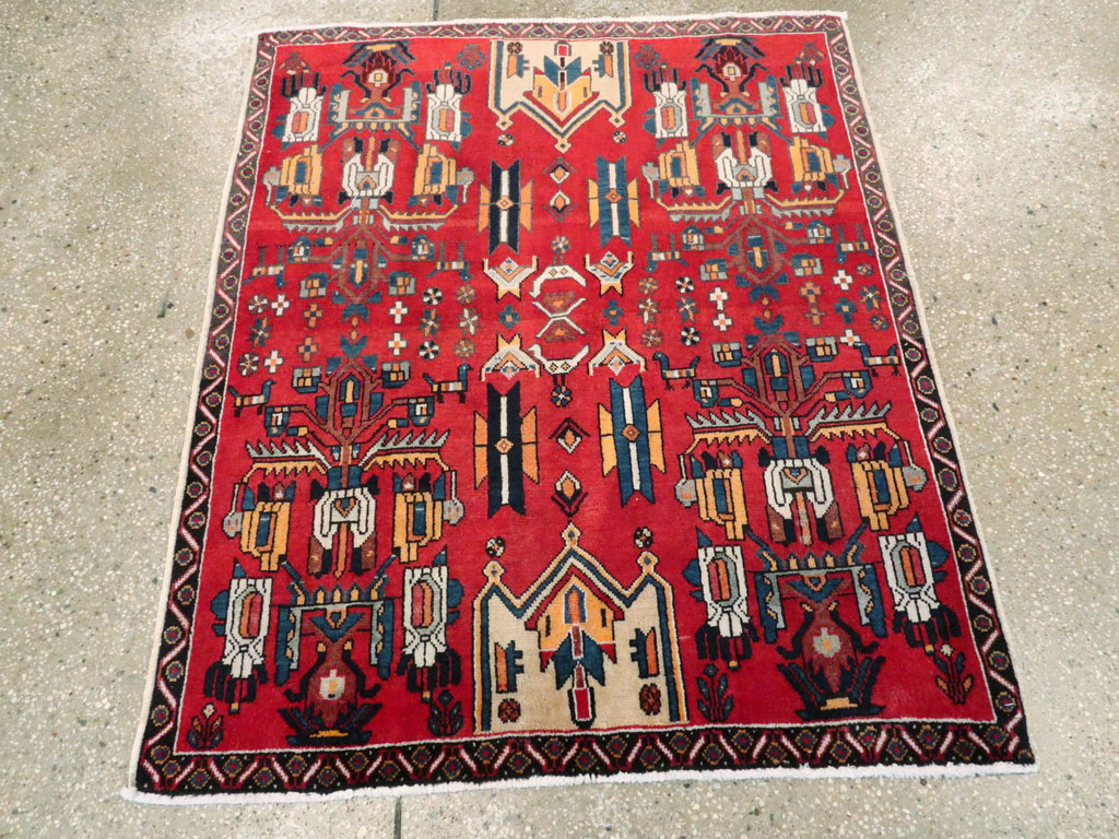 Vintage Persian Tabriz Carpet, No.25162 - Gss