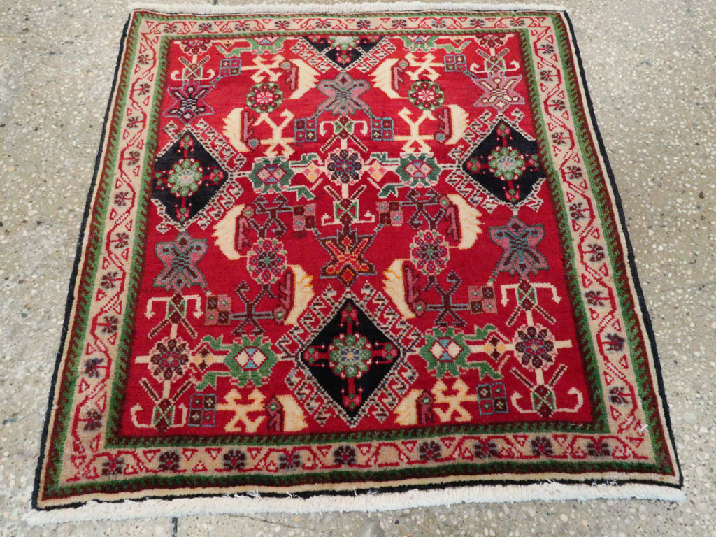 Vintage Persian Shiraz Square Rug (Pair: 1 of 2), No.25168 - Gss