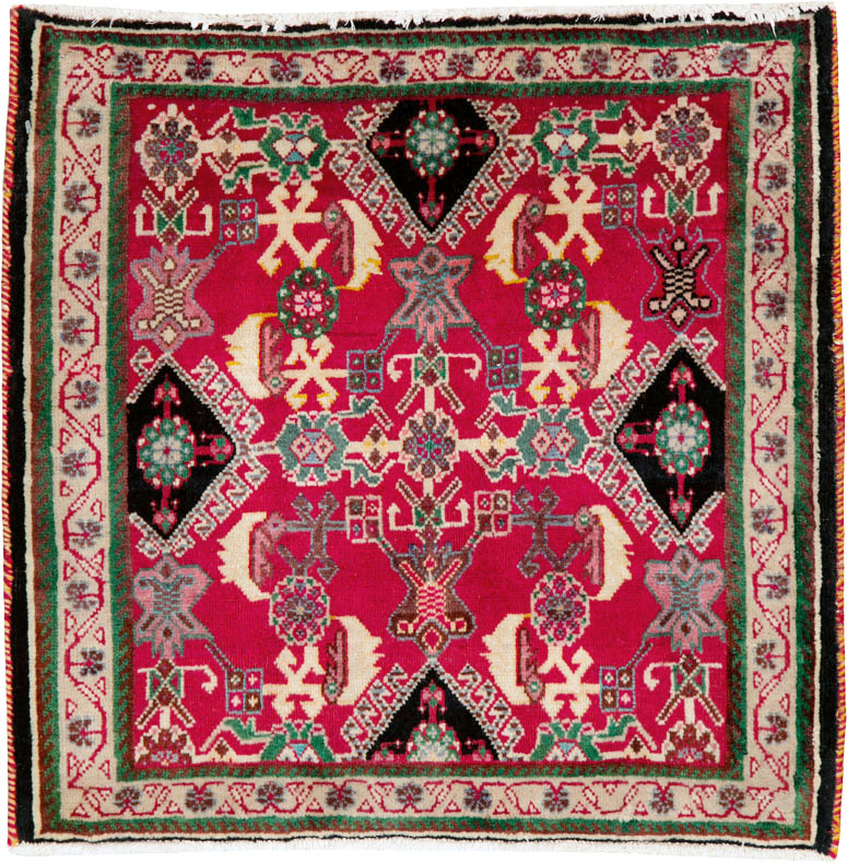 Vintage Persian Shiraz Square Rug (Pair: 2 of 2), No.25169 - Gss