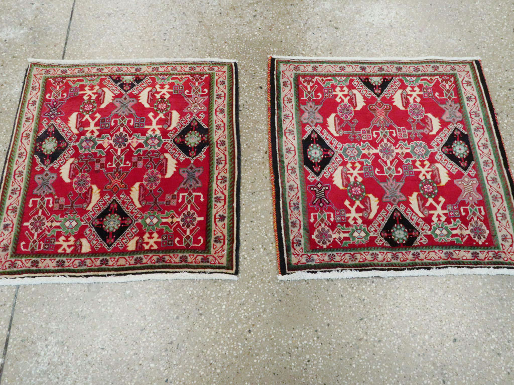 Vintage Persian Shiraz Square Rug (Pair: 2 of 2), No.25169 - Gss