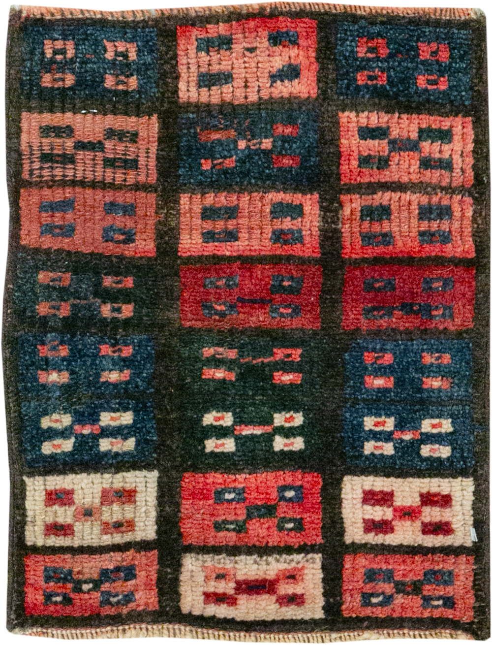 Vintage Persian Gabbeh Throw Rug, No.25174 - Gss