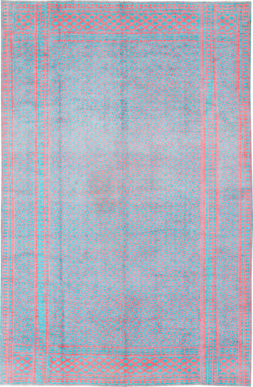 Vintage Persian Flatweave Kilim Accent Rug, No.25178 - Gss