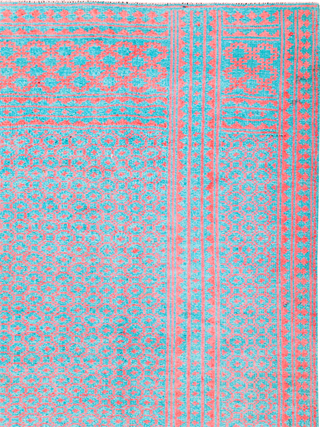 Vintage Persian Flatweave Kilim Accent Rug, No.25178 - Gss