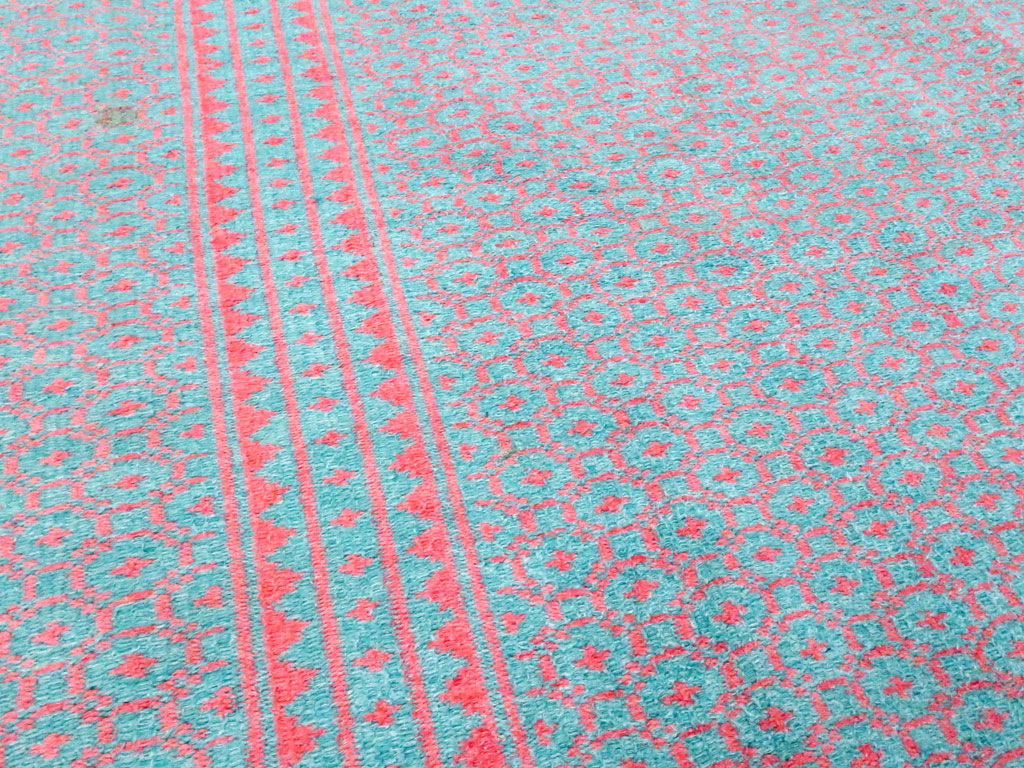 Vintage Persian Flatweave Kilim Accent Rug, No.25178 - Gss