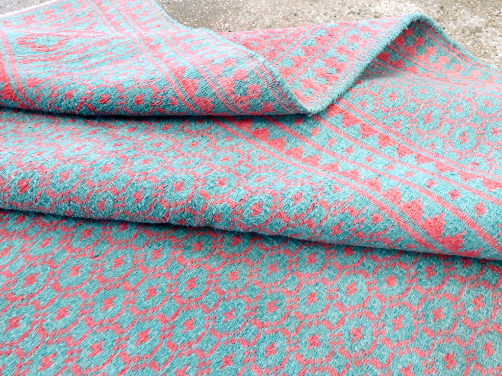 Vintage Persian Flatweave Kilim Accent Rug, No.25178 - Gss