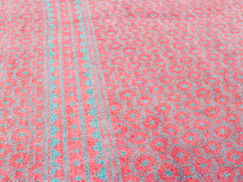 Vintage Persian Flatweave Kilim Accent Rug, No.25178 - Gss