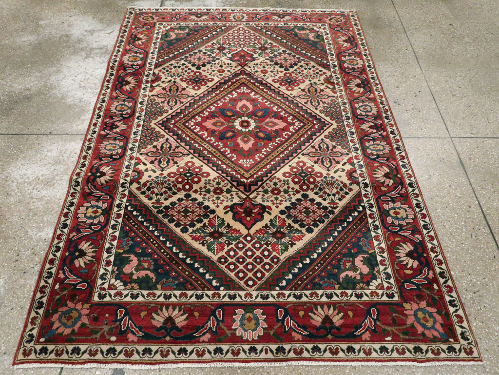 Vintage Persian Joshegan Rug (Pair: 1 of 2), No.25185 - Gss