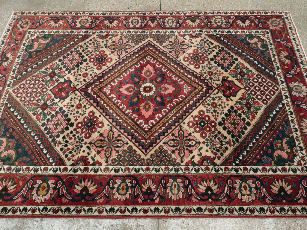 Vintage Persian Joshegan Rug (Pair: 1 of 2), No.25185 - Gss