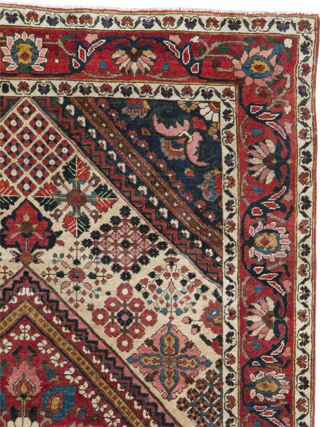 Vintage Persian Joshegan Rug (Pair: 2 of 2), No.25186 - Gss