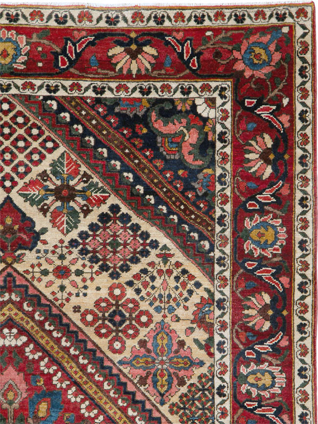 Vintage Persian Joshegan Rug (Pair: 2 of 2), No.25186 - Gss