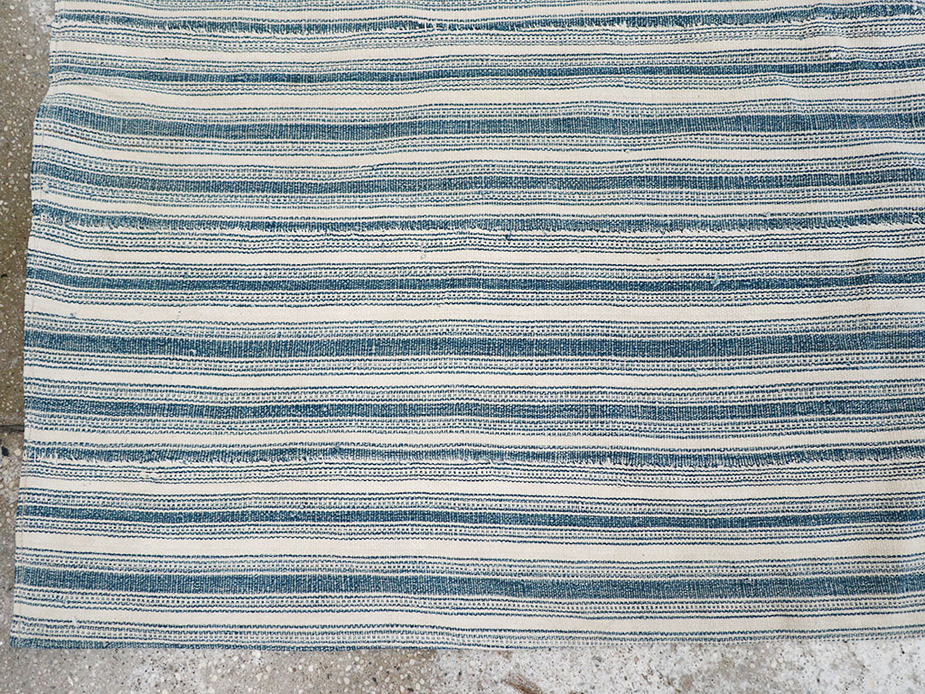 Vintage Persian Flatweave Kilim Square Accent Rug, No.25190 - Gss