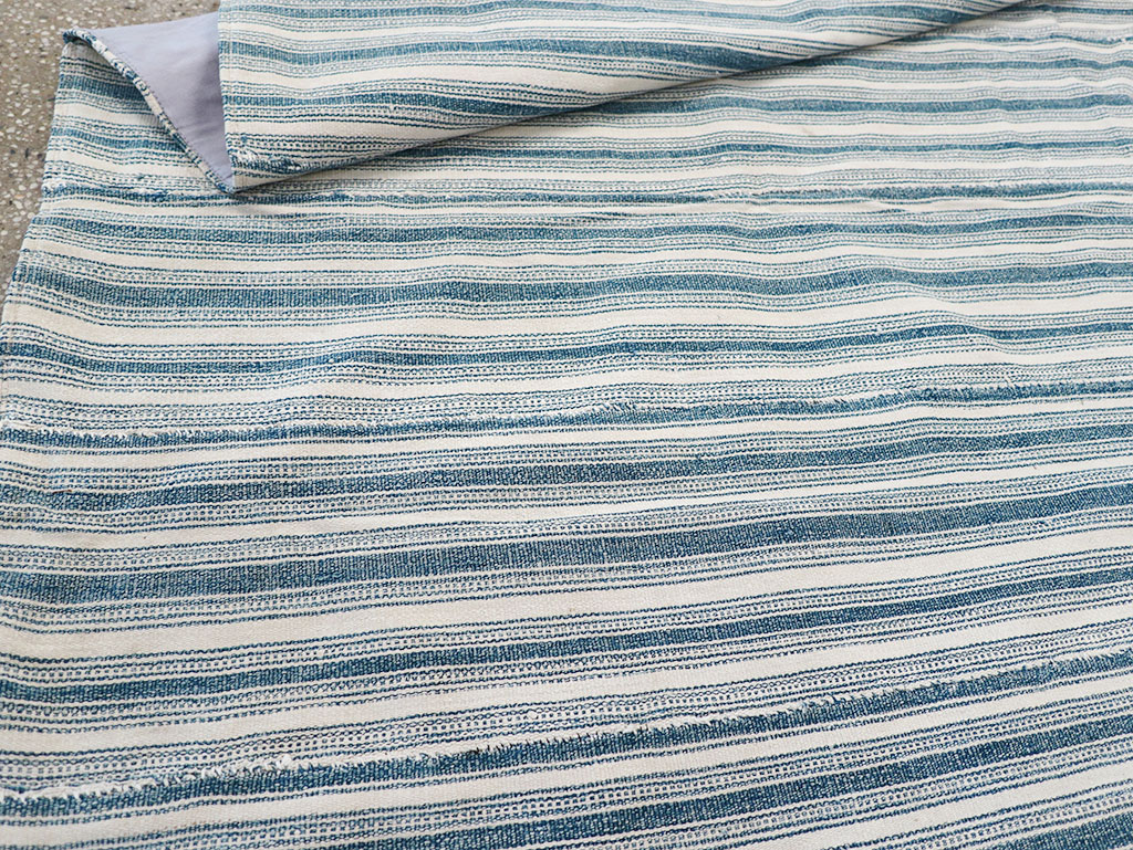 Vintage Persian Flatweave Kilim Square Accent Rug, No.25190 - Gss