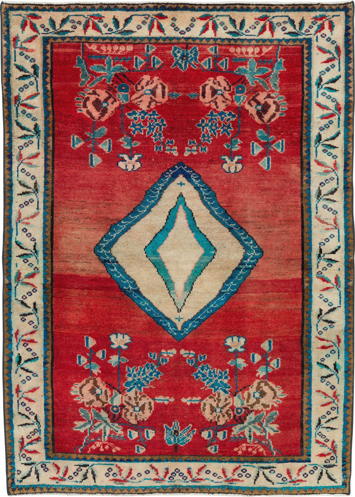 Vintage Persian Mahal Rug, No.25193 - Gss