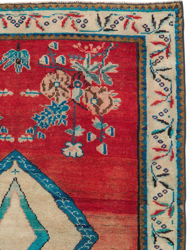 Vintage Persian Mahal Rug, No.25193 - Gss