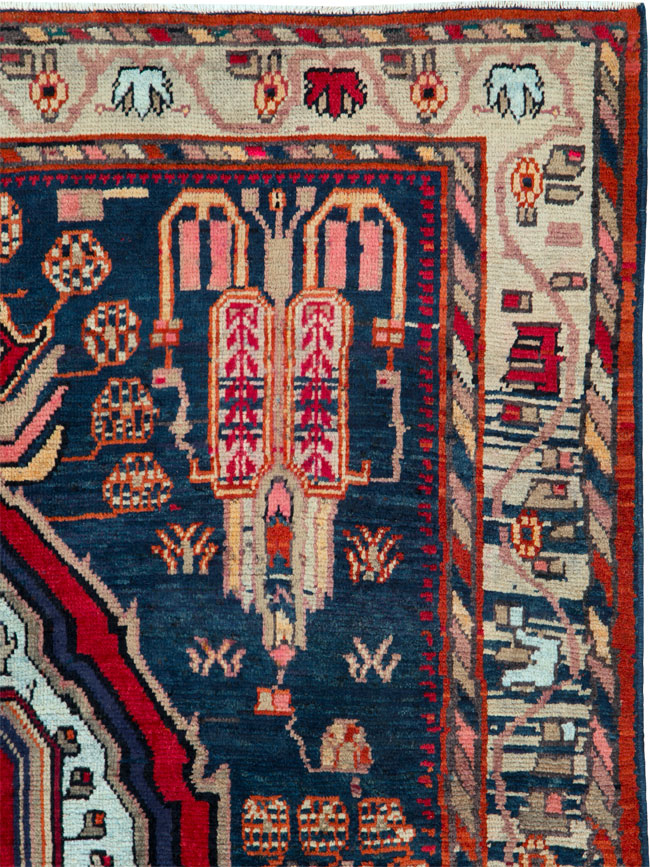 Vintage Persian Malayer Rug, No.25198 - Gss