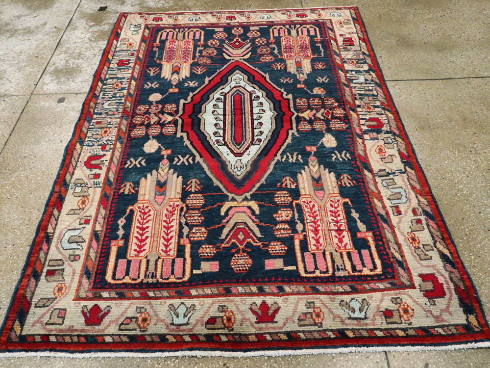 Vintage Persian Malayer Rug, No.25198 - Gss