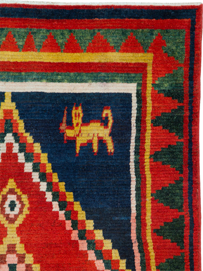 Vintage Persian Gabbeh Rug, No.25201 - Gss