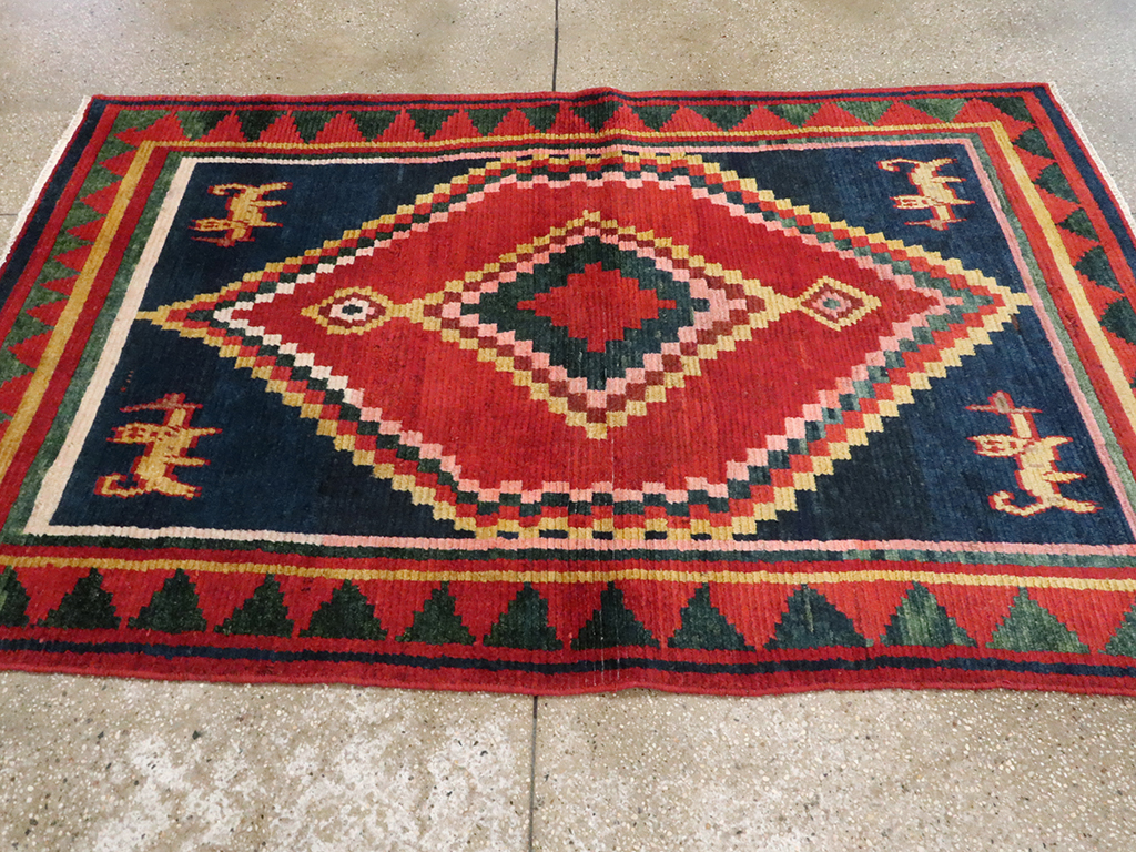 Vintage Persian Gabbeh Rug, No.25201 - Gss