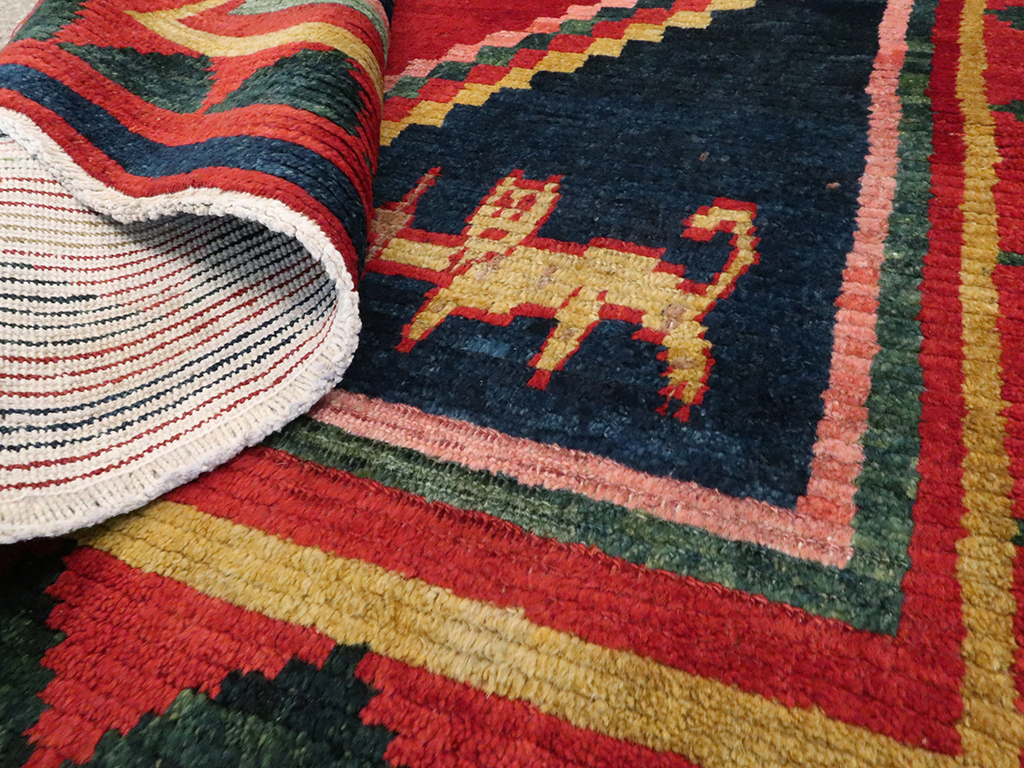 Vintage Persian Gabbeh Rug, No.25201 - Gss