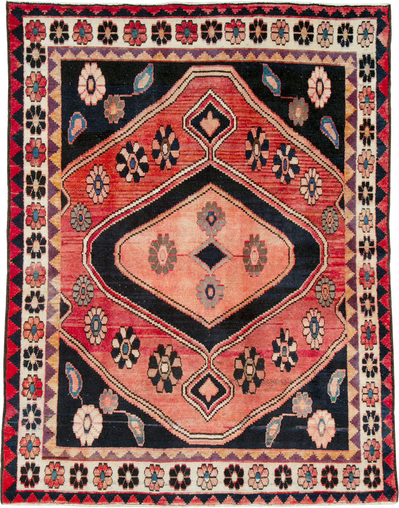 Vintage Persian Gabbeh Rug, No.25203 - Gss
