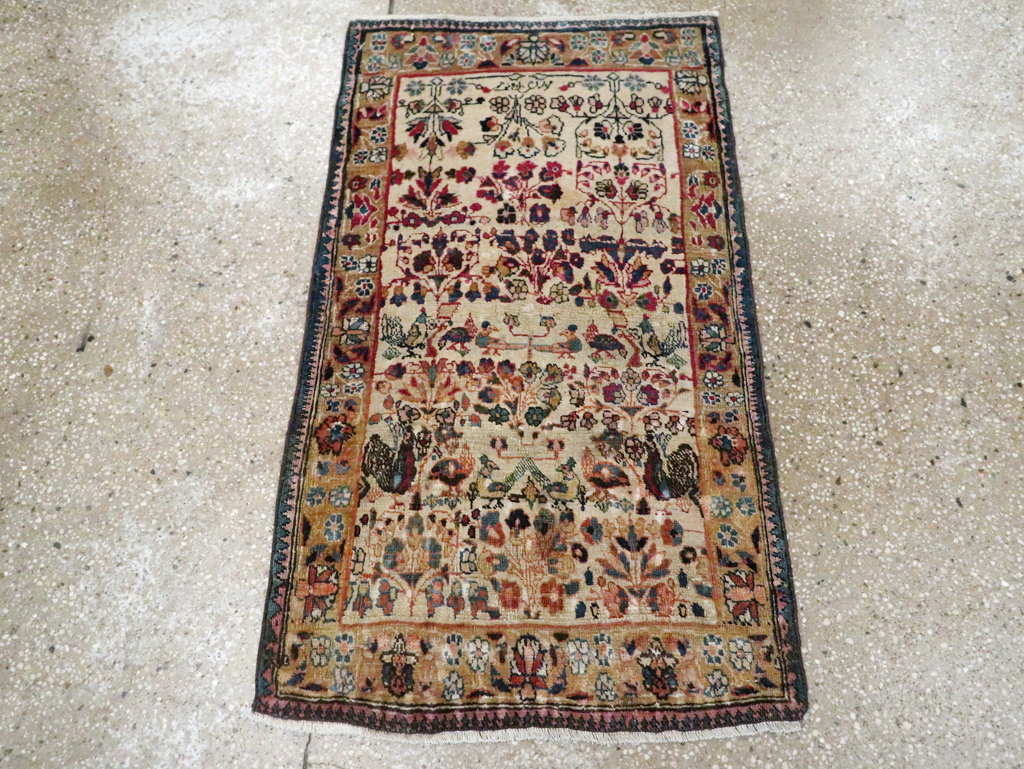 Antique Persian Tabriz Pictorial Rug, No.25211 - Gss