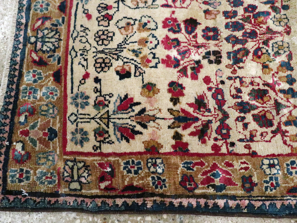 Antique Persian Tabriz Pictorial Rug, No.25211 - Gss