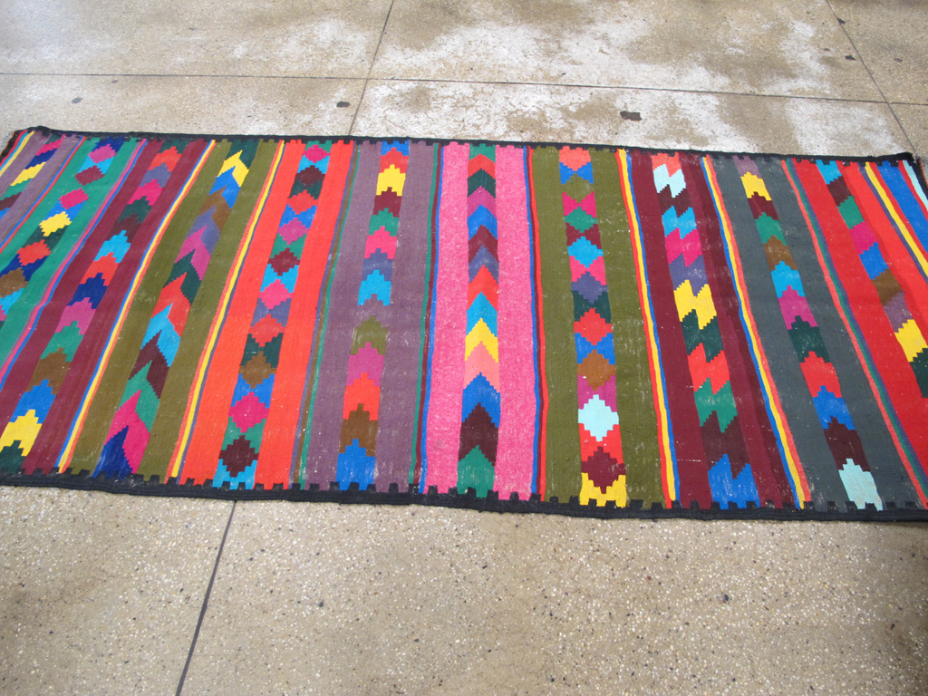 Vintage Persian Flatweave Kilim Rug (Pair: 1 of 2), No.25217 - Gss