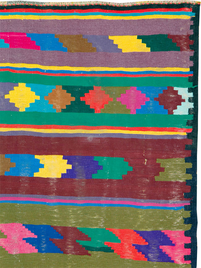 Vintage Persian Flatweave Kilim Rug (Pair: 2 of 2), No.25218 - Gss