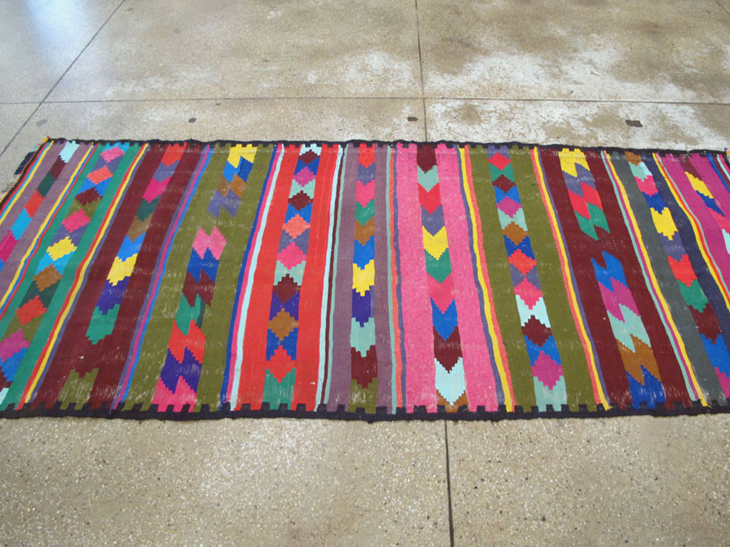 Vintage Persian Flatweave Kilim Rug (Pair: 2 of 2), No.25218 - Gss