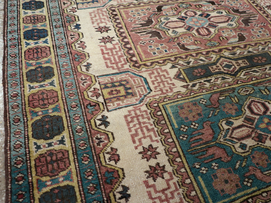 Vintage Persian Veece Throw Rug, No.25222 - Gss