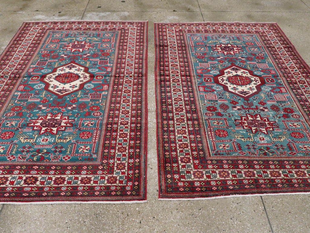 Vintage Persian Tabriz Rug (Pair: 2 of 2), No.25225 - Gss