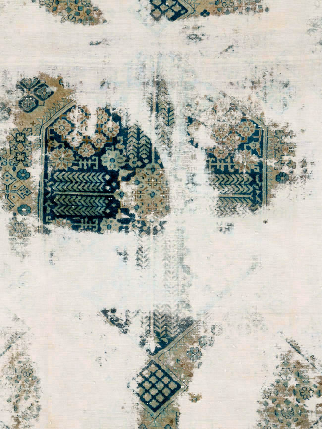 Vintage Persian Tabriz Overdyed Carpet, No.25235 - Gss