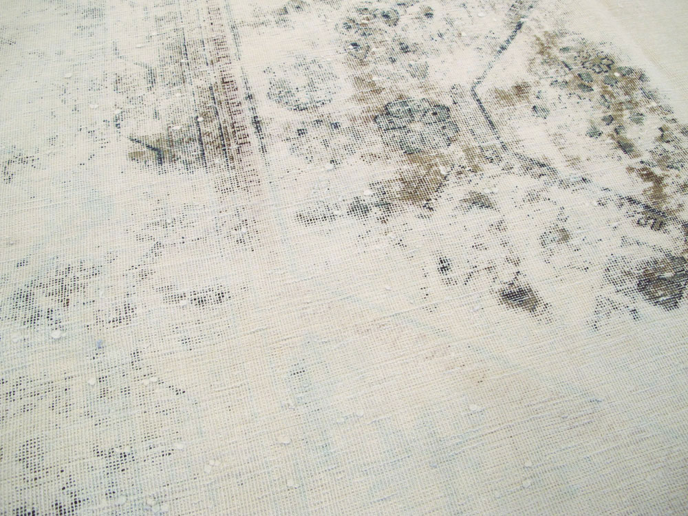 Vintage Persian Tabriz Overdyed Carpet, No.25235 - Gss