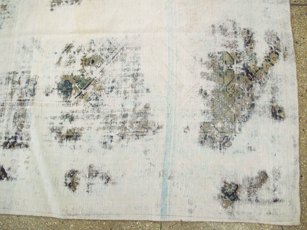 Vintage Persian Tabriz Overdyed Carpet, No.25235 - Gss