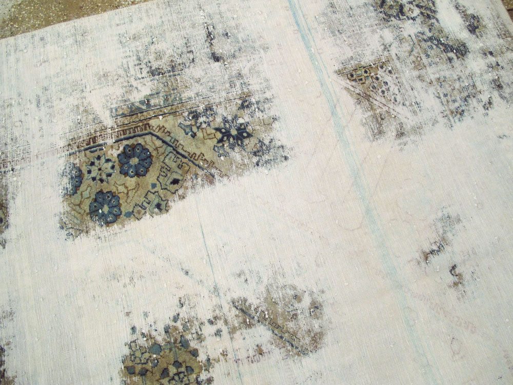 Vintage Persian Tabriz Overdyed Carpet, No.25235 - Gss