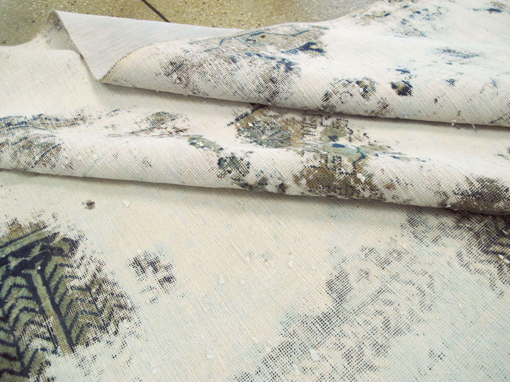 Vintage Persian Tabriz Overdyed Carpet, No.25235 - Gss