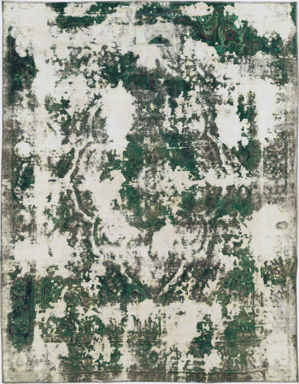 Antique Distressed Persian Tabriz Rug, No.25238 - Gss