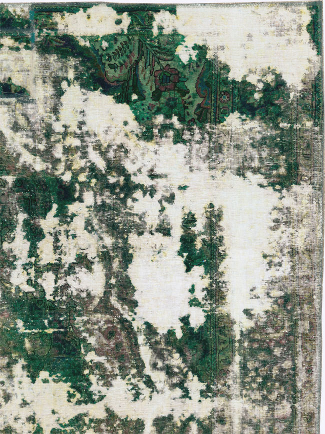 Antique Distressed Persian Tabriz Rug, No.25238 - Gss