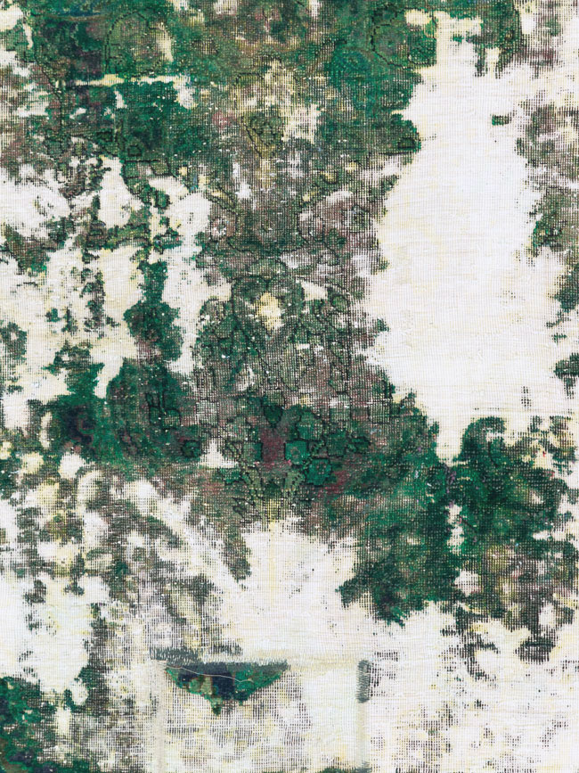 Antique Distressed Persian Tabriz Rug, No.25238 - Gss