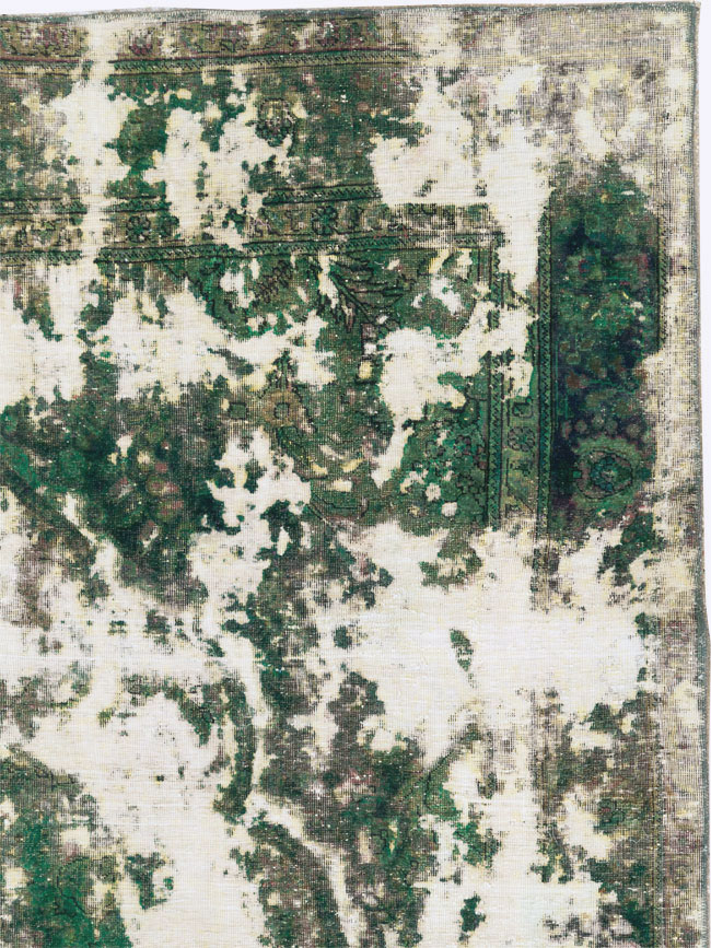 Antique Distressed Persian Tabriz Rug, No.25238 - Gss