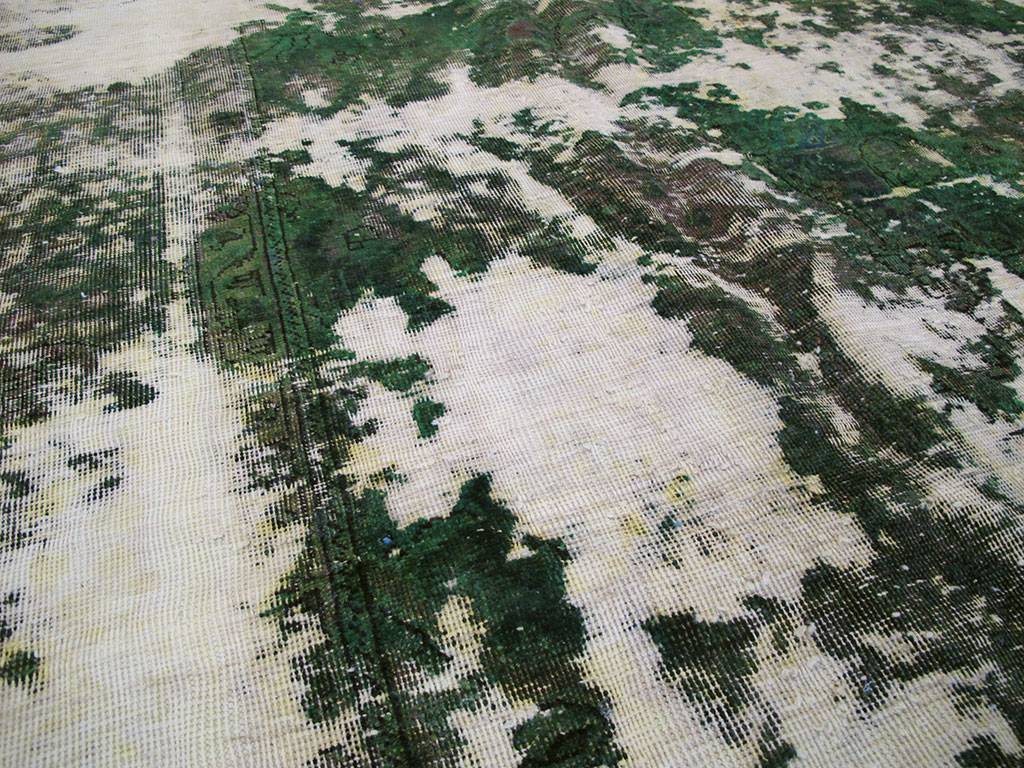 Antique Distressed Persian Tabriz Rug, No.25238 - Gss